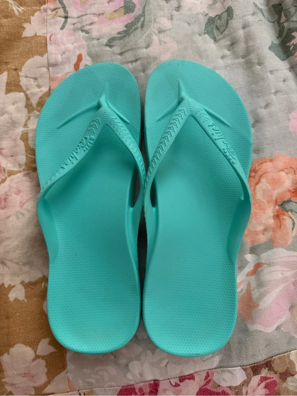 Women's Aqua Teal Comfort Flip Flop Sandals